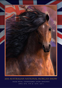 2011 Australian National Morgan Horse Show Poster by CWRW